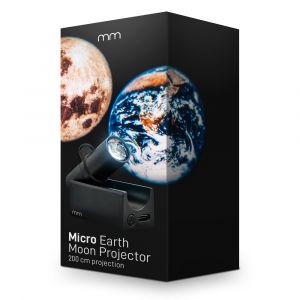 Micro Earth Moon Projector - 4,5 x 2,5 x 3 cm - Kleine projector - Veelzijdige projectielamp - Aarde en maan