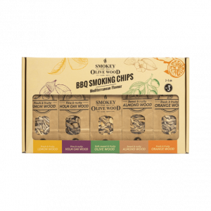 Giftbox Smokey Olive wood Rooksnippers nr3 5x 500ml