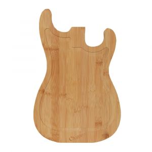 Gitaar Snijplank - Borrelplank - Bamboe - 38 x 25cm - Guitar Cutting Board