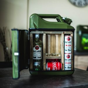 Jerrycan 20L bar groen, rood en zwart - Drank jerrycan - excl. drank