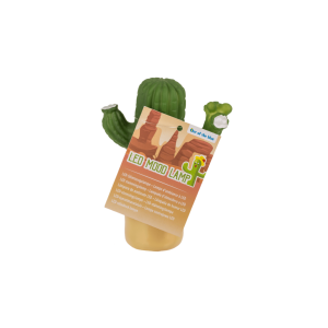 LED Mood lamp, Cactus, 8 x 12 cm