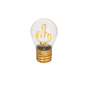 Middelvinger Gloeilamp 