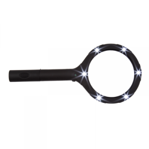 Vergrootglas met licht - Met 6 led lampjes - 24 cm - Loep met verlichting