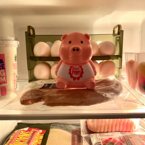 Plastic dieet varkentje voor in de koelkast - Hulpmiddel om af te vallen - Gadget voor afvallen