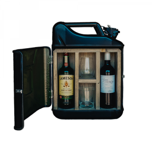 Jerrycan His & Hers bar - groen, rood en zwart - excl. drank