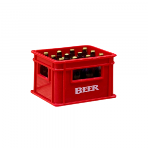 Bieropener Kratje met magneet - Rood - Beer Opener Crate - Bottle Opener - Beer Crate opener