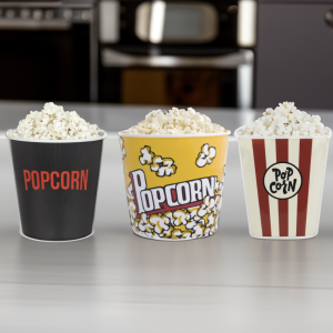Popcorn Bowl - In diverse kleuren - Liefhebbers film gagdet - Streaming