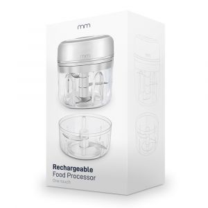 Mini Food Processor – Oplaadbaar – Draagbaar – Incl. 2 kopjes (200 & 300ml) – Incl. Mesjes -  Hakmolen - Keukenmachine