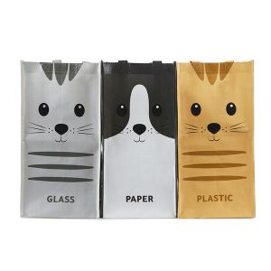 Set recyclezakken - Miauw - x3 - Gerecycled plastic