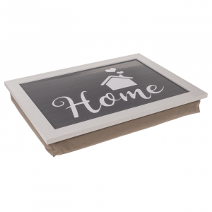 Schootkussen - Met de tekst 'Home' - 43 x 32,5 cm - Schoottafel - Dienblad schoot