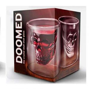 Skull Glass - Doodshoofd Whiskeyglas - Handgeblazen Schedelglas - 100ml - Doodshoofd Shot Glas