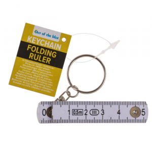 Sleutelhanger duimstok - Kan 50 cm worden - Geel - Handige sleutelhanger - Sleutelhanger gereedschap