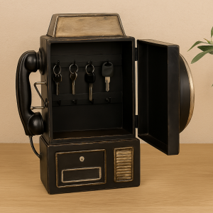 Open Sleutelkast - Klok met Telefoon