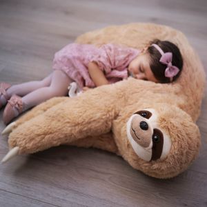 Sloth Pillow – Origineel XL – 55 x 20 x 58 cm – Polyester knuffel – Luiaard knuffel