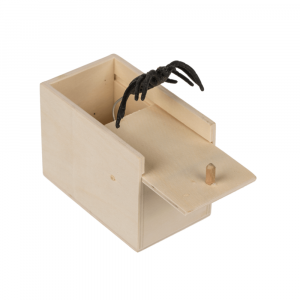 Spin in houten doos - Laat je vrienden schrikken - Scary spider box