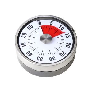 Visuele Timer - Magnetisch - 7,8 x 7,8 x 3,2 cm - RVS & ABS - Kookwekker magnetisch - Kleine timer