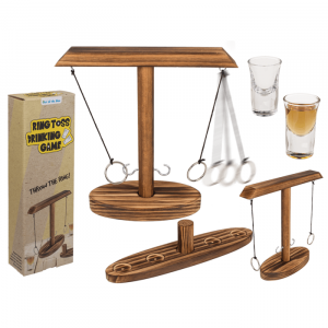 Wooden Ring Toss Drinking Game