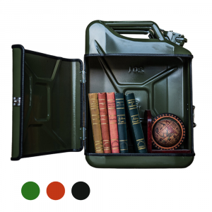 Jerrycan pakket XL - groen, rood en zwart - formaat 20L - perfect voor in de mancave 