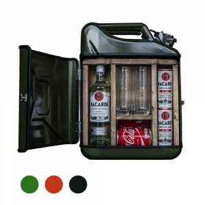 Jerrycan 20L bar groen, rood en zwart - Drank jerrycan - excl. drank