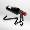 Wijnfleshouder - Tafeldecoratie - Optische Illusie - Lint Design - Geschikt voor Iedere Fles - Zwevende Fleshouder