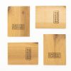 Cederhouten planken I set van 4 I 15x11x1 cm