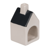 Keramieken huisje voor theelichtjes/wierookkegels 