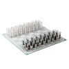Shotglass Chess Set - Schaak Drankspel - Incl. 32 Shotglaasjes met Schaakafdrukken - 35 x 35cm - Shot Schaakspel