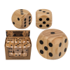 Houten dobbelsteen - 6 x 6 cm - Grote dobbelsteen - Dobbelsteen kinderen