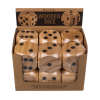 Houten dobbelsteen - 6 x 6 cm - Grote dobbelsteen - Dobbelsteen kinderen