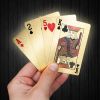 Gouden Luxe Speelkaarten - Incl. Houten Bewaardoos - Complete Set Waterproof met 54 Kaarten - Gold Playing Cards