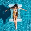 Waterhangmat - Wit - Heerlijk Relaxen In Het Zwembad - Opblaasbaar - Zwembad Hangmat