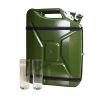 Jerrycan bar groen - Draagbare Drankkast - 20L Groen & Hout Interieur - Mancave Must-have