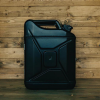 Jerrycan pakket XL - zwart - formaat 20L - perfect voor in de mancave - houten achtergrond