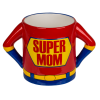 Super pap/mam mok - Twee verschillende stylen - 18 x 11 cm - Mok super papa - Super mama mok - Super dad mok - Super mom mok