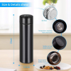 Zwarte Thermosfles met Graden Display