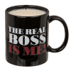 The real boss mok - Mok voor de echte baas - 325 ml - Koffie mok - Grappige mokken