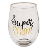 Leuke glazen 'Super mom' & 'Daddy cool' - Cadeau voor je ouders - Leuke verpakking - Origineel geschenk