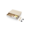 Monitor stand Nordic drawer white