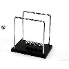 Newton cradle XL - Deluxe Uitvoering - Houten Voet en Metalen Frame - Ballanceerballen