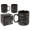 Mok met rekensommen - Meester mok - Zwart - Mok voor meester - Mathematic mok