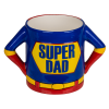 Super pap/mam mok - Twee verschillende stylen - 18 x 11 cm - Mok super papa - Super mama mok - Super dad mok - Super mom mok