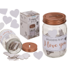 Liefde in woorden gevangen - de Glazen Weckpot 'Reasons why I love you'.
