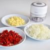 Mini Food Processor – Oplaadbaar – Draagbaar – Incl. 2 kopjes (200 & 300ml) – Incl. Mesjes -  Hakmolen - Keukenmachine 