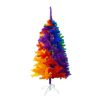 Een kleurrijk alternatief voor de traditionele kerstboom. De regenboog kerstboom