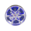 Rim clock with blue LED