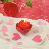 Romantische rozen kaarsen - komen in 3 stuks