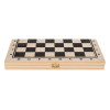 Schaakbord van hout - Authentiek bord - 34 x 34 cm - Schaakspel hout - Houten schaakspel kopen