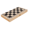 Schaakbord van hout - Authentiek bord - 34 x 34 cm - Schaakspel hout - Houten schaakspel kopen