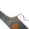 Schort van canvas met leer
