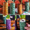 Tiki Mugs - Set van 4 - Cocktailglazen - Vaatwasserbestendig - 330ML - Keramische Mokken - Cocktailbekers